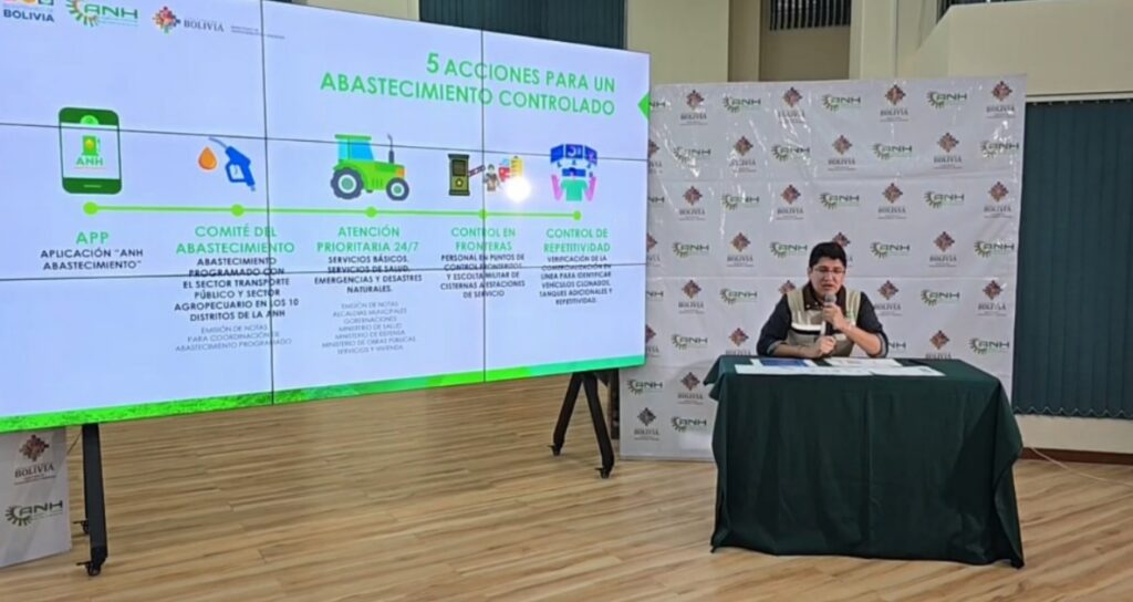 ANH implementa cinco medidas para mitigar la crisis de combustible en Bolivia