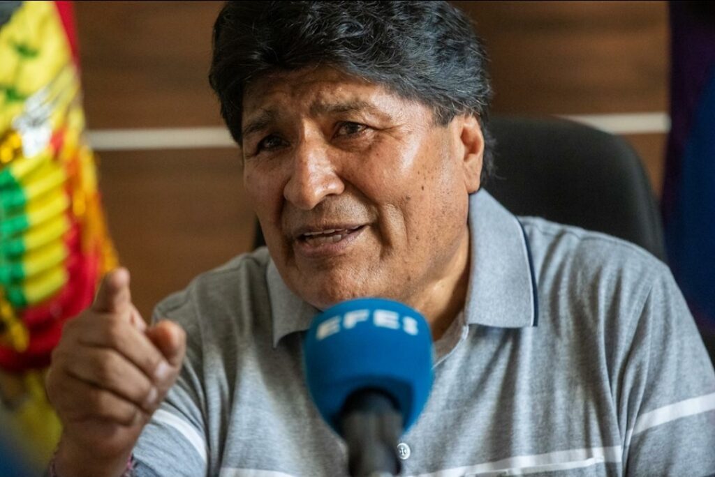Evo Morales acusa a Luis Arce de preparar fraude con apoyo extranjero para favorecer a Del Castillo