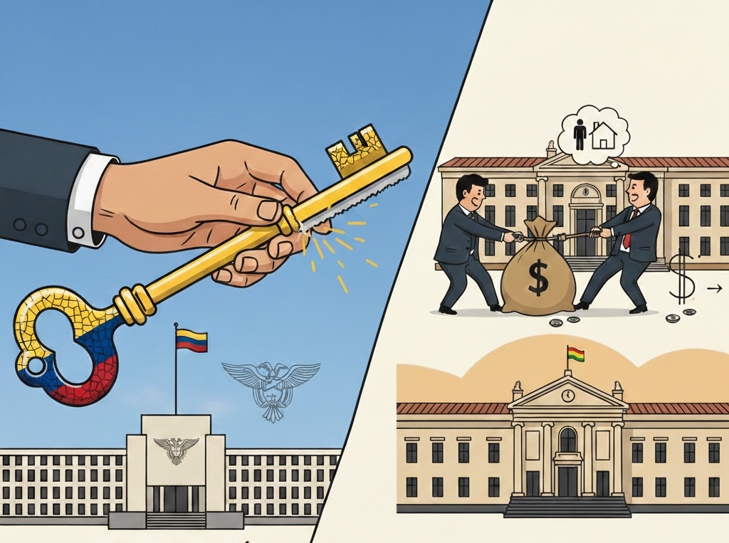 Mientras Colombia reduce sueldos, en Bolivia el debate legislativo va en sentido contrario