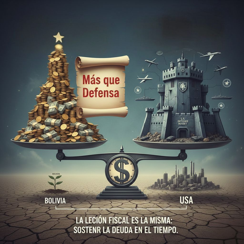 EE.UU. paga casi lo mismo en intereses que en Defensa: ¿está Bolivia preparada para sostener su propia deuda?