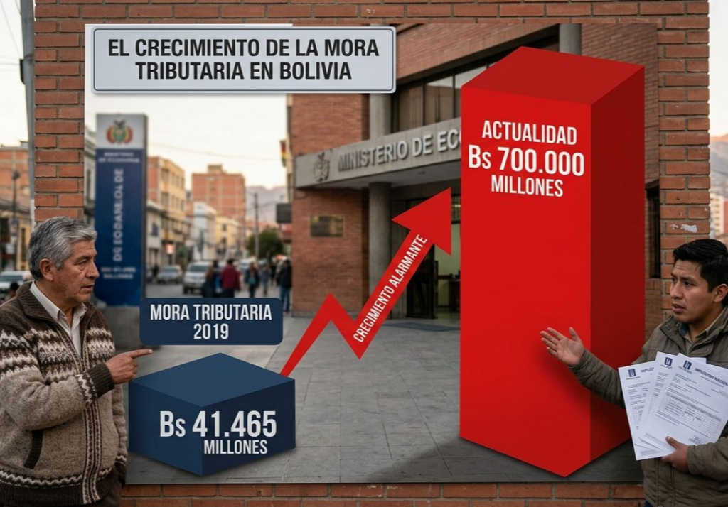 La mora tributaria en Bolivia se dispara: auditor advierte que el sistema de actualización con UFV puede triplicar las deudas fiscales