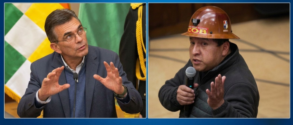 El impase entre Rodrigo Paz y Mario Argollo refleja una negociación de poder entre el Gobierno y la COB