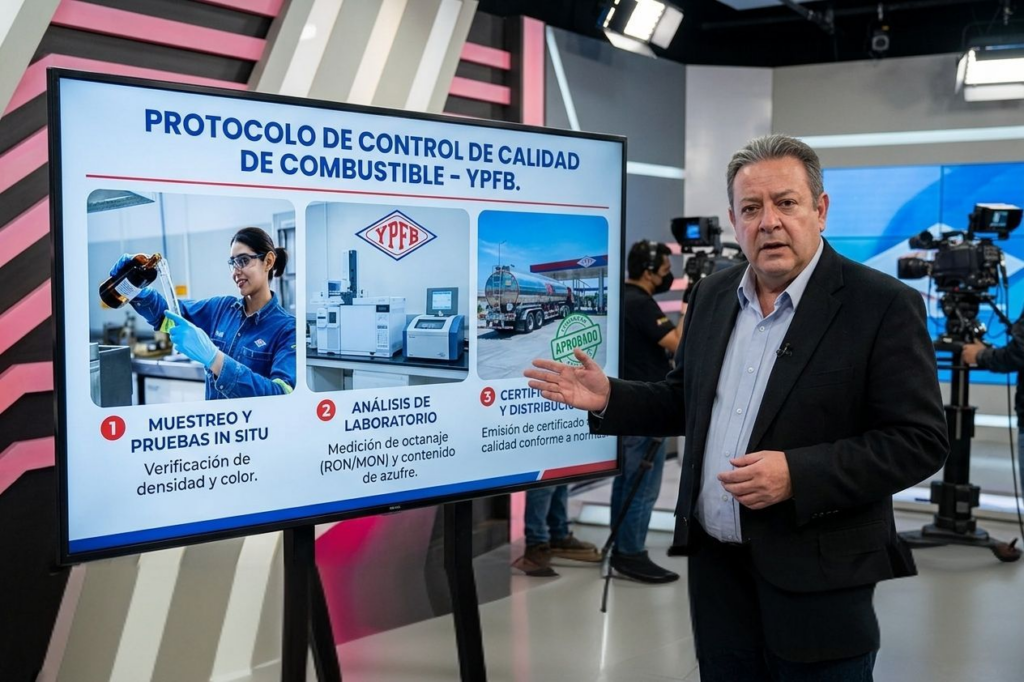 YPFB niega falta de recursos para importar combustibles y atribuye filas a nuevos controles de calidad